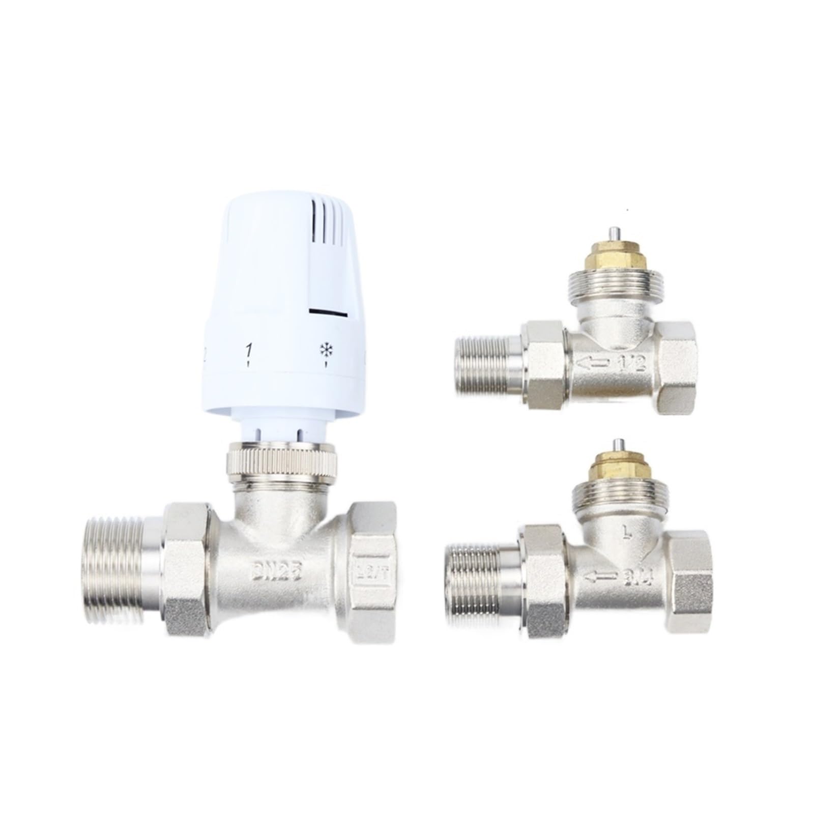 Vanne de radiateur thermostatique automatique 1/2quot; 3/4" 1" Thermostat contrôle de la température chauffage par le sol vanne thermostatique DN15/DN20/DN25 (Size : 3/4")