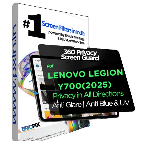 Image of Pxin Tablet Privacy Guard compatible with Lenovo legion Y700(2025) | Privacy screen protector | Anti Glare | Anti Spy Screen | Reduces blue light | 360 degree Privacy Screen | Eye Protection