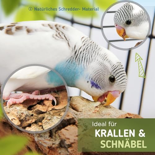 2 x Kork-Pickstein. Die leckere Alternative zum Kalkstein oder Sepia-Schale, Wellensittich Zubehör – Bild 5