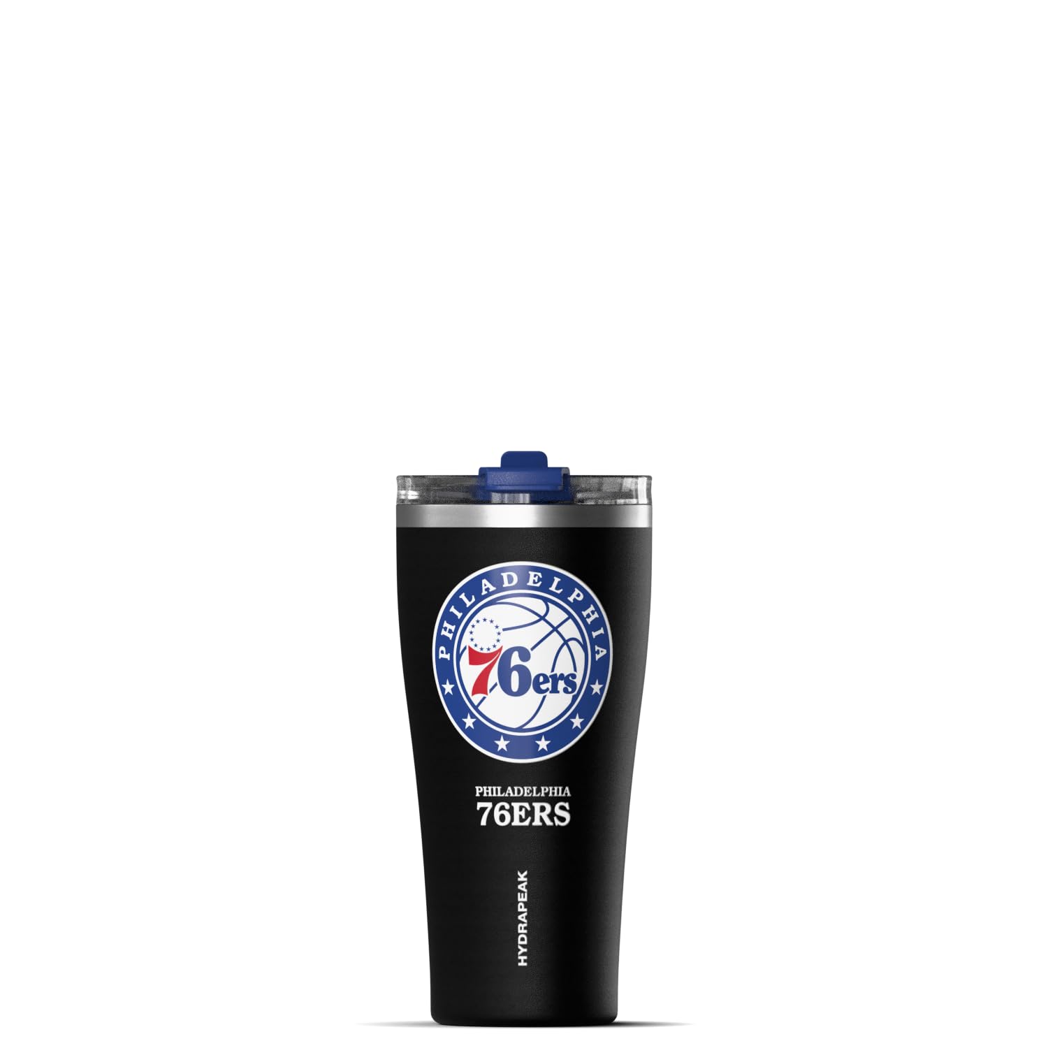 Hydrapeak NBA Officially Licensed Philadelphia 76ers Roamer 30oz Vacuum Insulated Stainless Steel Tumbler with 2-in-1 Flip &amp; Straw Lid, Spill-Proof, Cup Holder Friendly Design