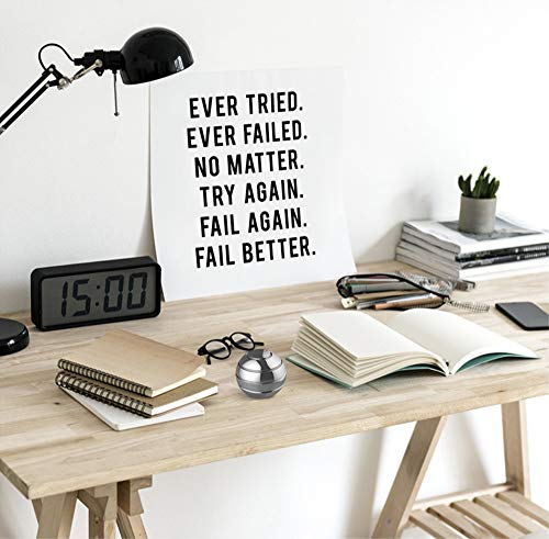 Fantes Kinetic Spinning Desk Spielzeug Angstentlastung Stress ADHS Angst Helfer (Dia-38mm, Schwarz)