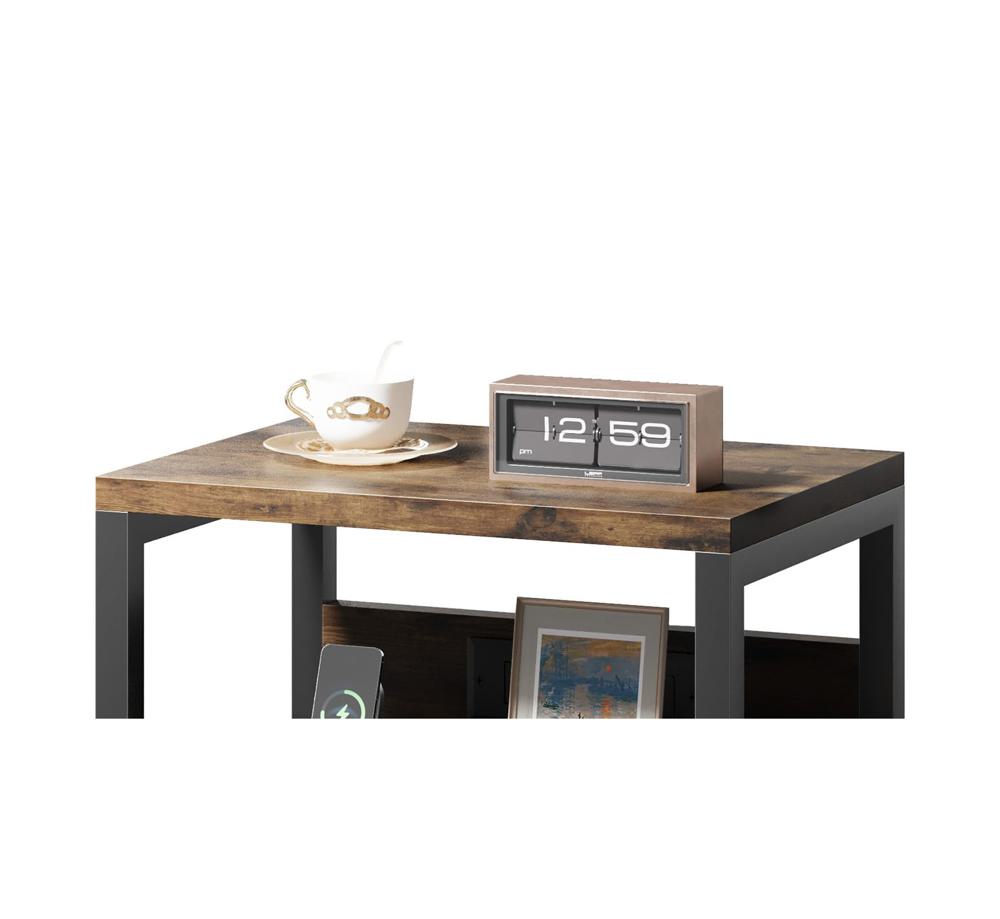 Amazon.com: Lazzanto Night Stand with Charger Station for Bedroom