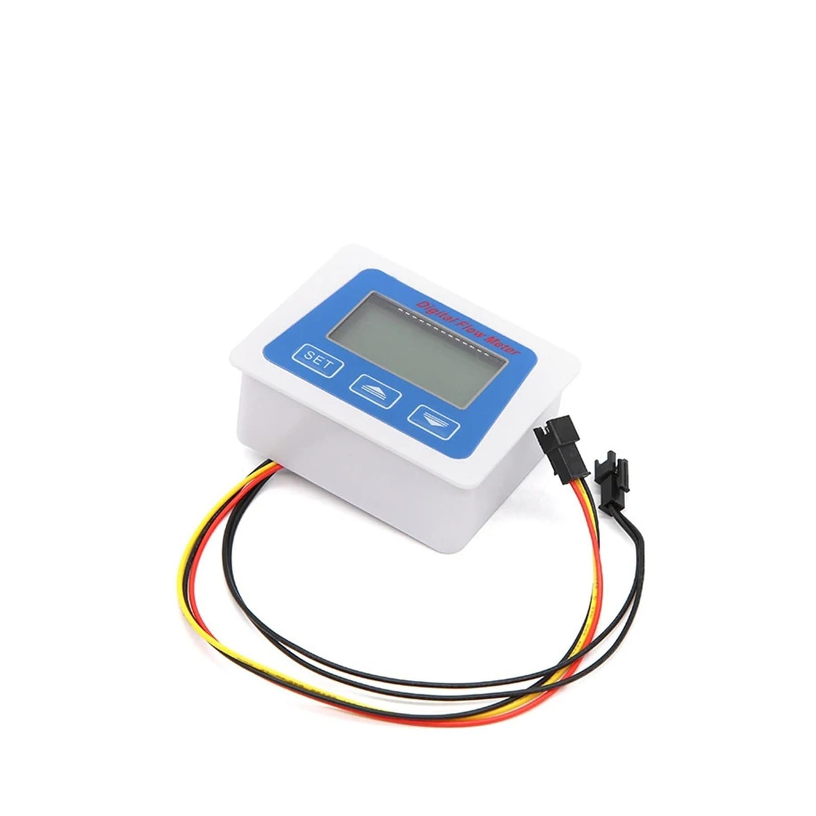 Medidor de flujo de agua digital con sensor de caudal LCD inteligente y pantalla de temperatura G1 G1/2 G3/4 Lecturas precisas(Power supply)