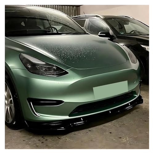 Spoiler avant Tesla Model Y lèvre protection bas de caisse noir brillant