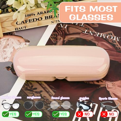 Image of 2 Pcs Plastic Eyeglasses Cases, Portable Transparent Eye Glasses