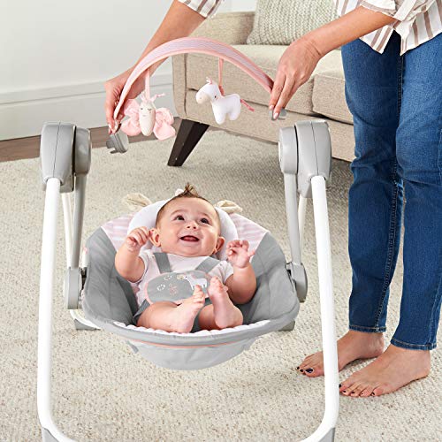 ingenuity comfort 2 go portable compact swing with truespeed