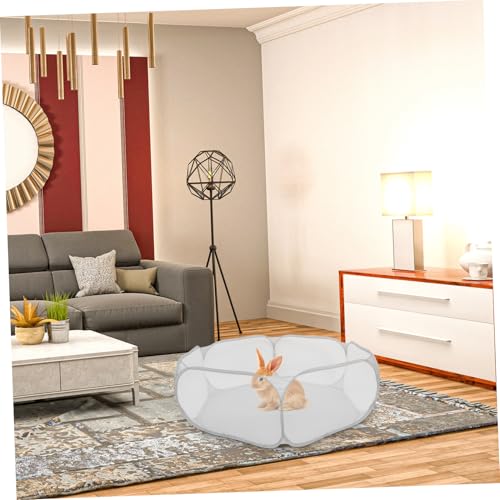 Parc pour petits animaux pliable et hexagonal en polyester Abaodam pour intérieur