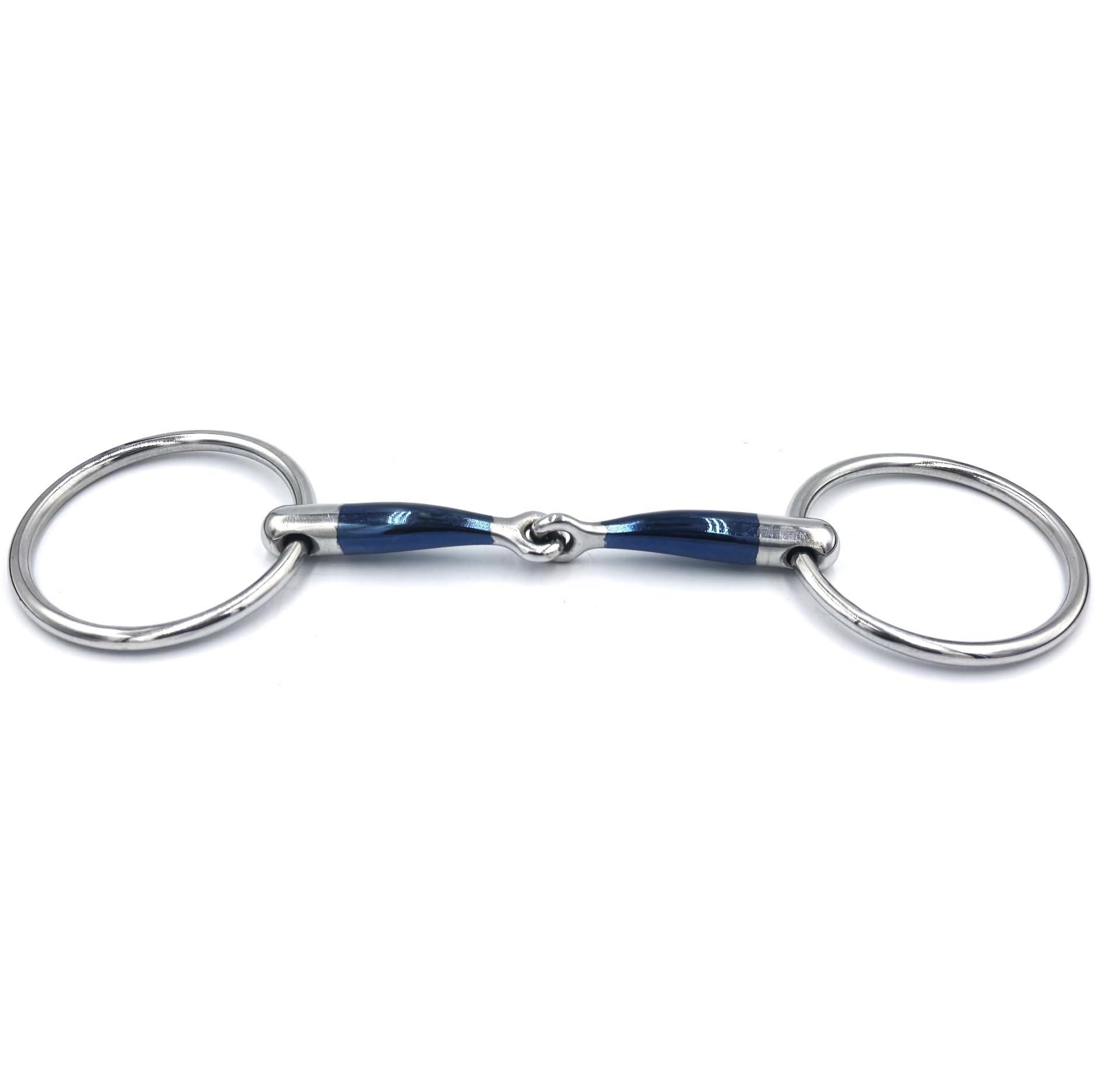 ES0299 Gebiss Sweet Iron Wassertrense Einfach Gebrochen aus Edelstahl und Süßes Eisen Gebissstärke 14 mm (13.5 cm)