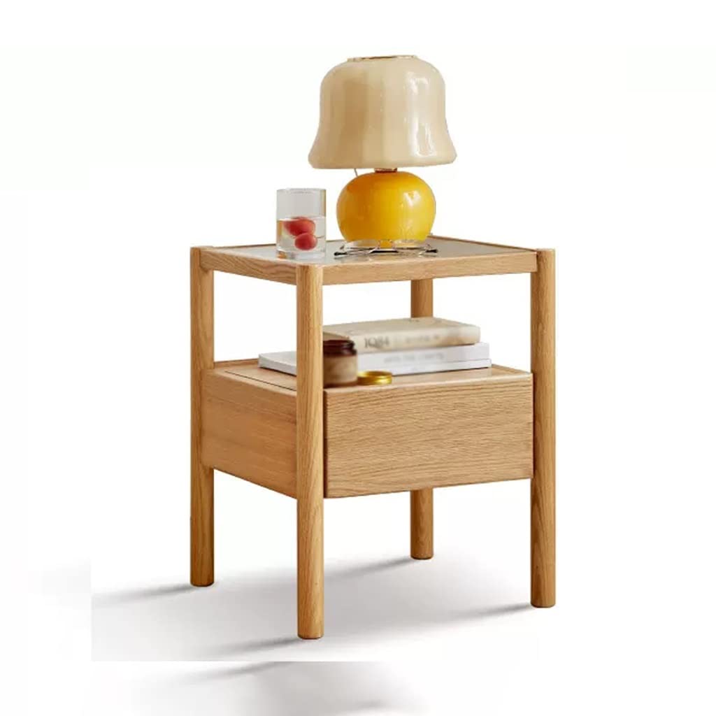 BHGFYXBS Side Tables Bedroom Nordic Creative Double Drawer Bedroom Bedside Table Ultra-Narrow Storage Cabinet Living Room Coffee Table Side Table Bedside Tables