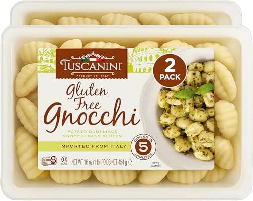 Tuscanini Gluten Free Potato Gnocchi, 16oz (2 Pack) | Imported