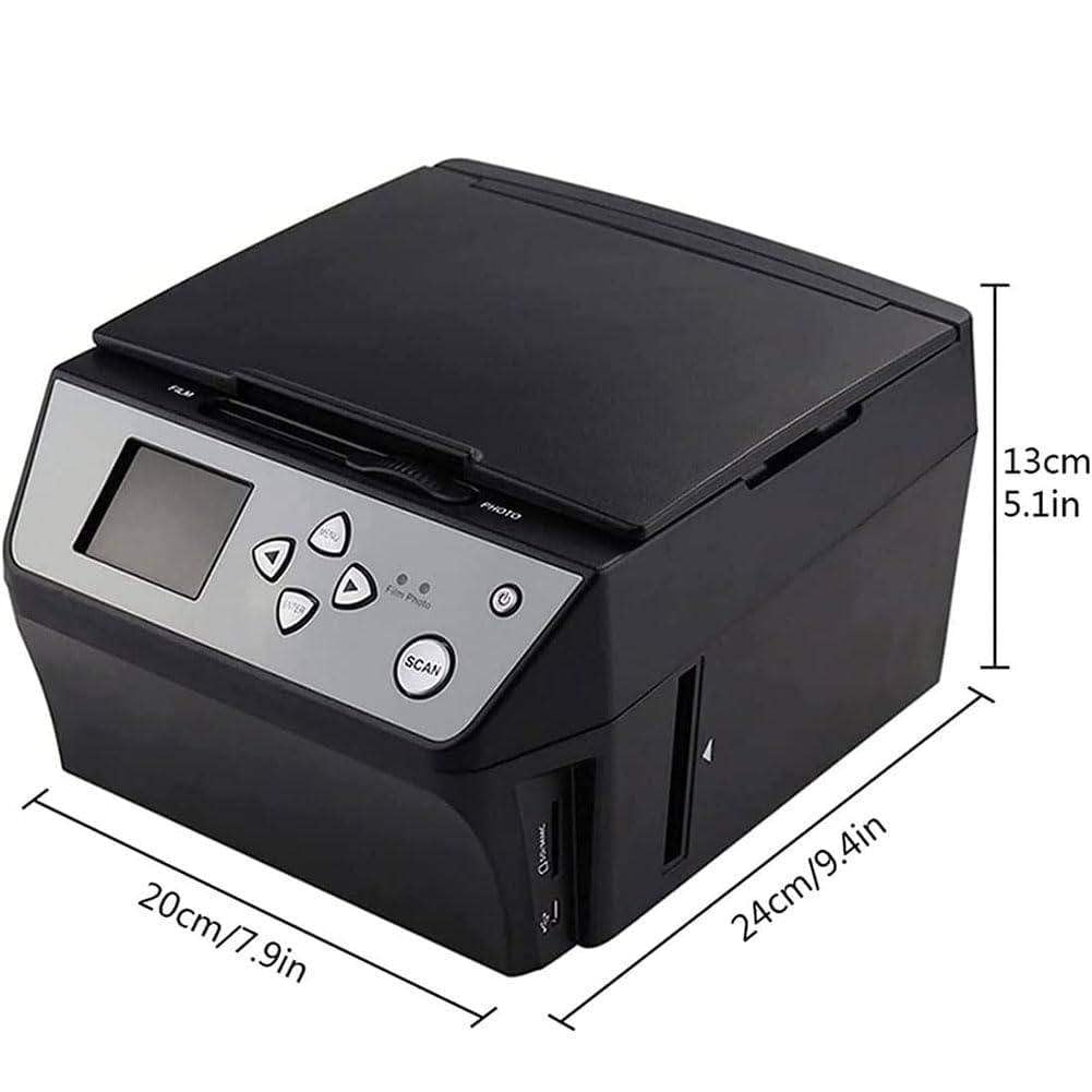 Scanner Fotografico Multifunzione per pellicole/Diapositive/Foto (Schermo LCD da 5"), conversione di pellicole 135 e 110/diapositive da 35 mm + Foto in File JPG digitali HD da 22 MP