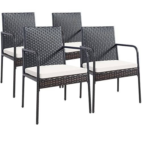 HAPPYGRILL Outdoor Wicker Chair Set
