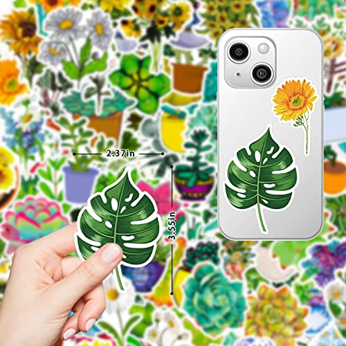Image of Stickers for Water Bottles 200 Pcs VSCO Sticker Packs Flower and Plant Theme Waterproof Vinyl Decals Aesthetic Stickers for Kids Teens Adult for Phone Chrome Books Scrapbook Laptops Cup Binders Moped