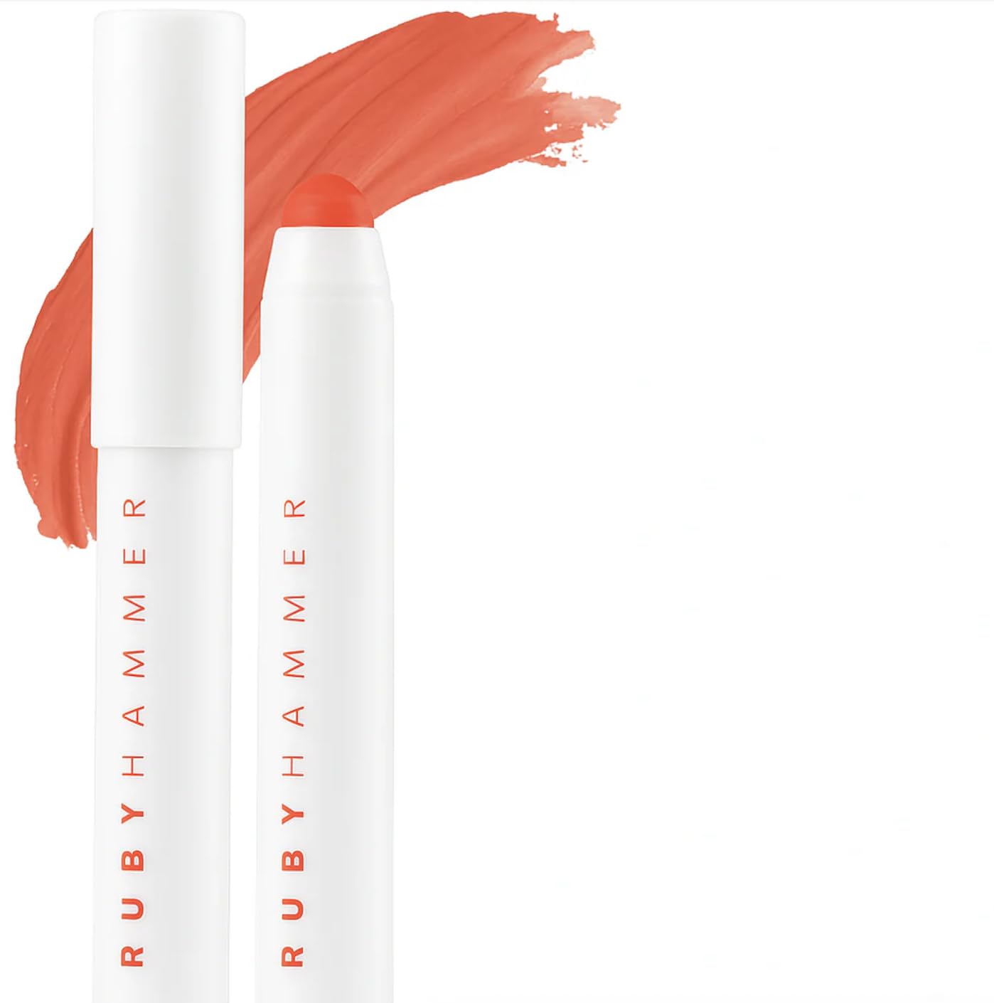 Ruby Hammer Lip Serum Balm – Coral | Hydrate. Tint. Restore | Full Size | Designed by award winning make up artist.