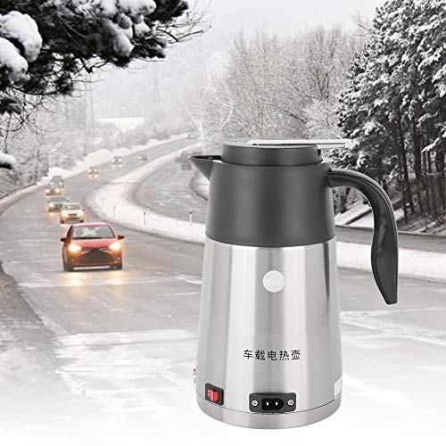 Chaleira elétrica para carro à prova de vazamentos, chaleira para carro, fácil de operar 1200ml para