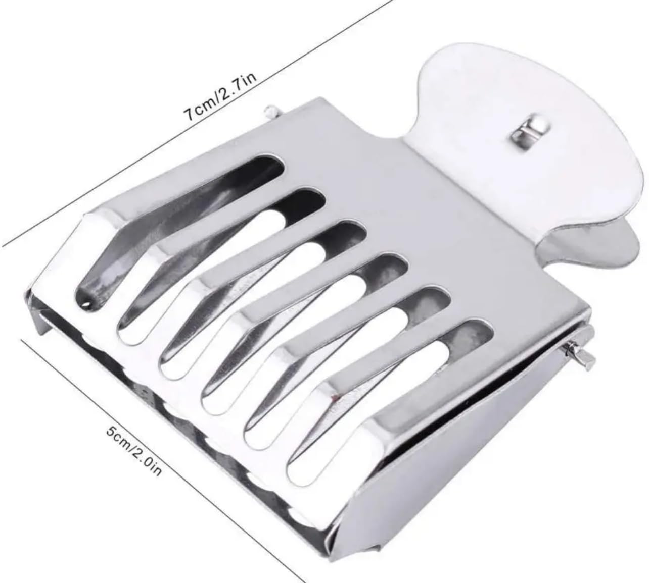 Generic Queen Bee Clip Cage,Stainless Steel Queen Cage, Beekeeping Tool Equipment Accessories 3 Pack