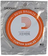 .024 gauge bronze wound acoustic guitar string Extra-bright tone mixed with deep and projecting bottom end Perfect as a replacement string or for creating customized sets Made in the u.s.a. for the highest quality and performance