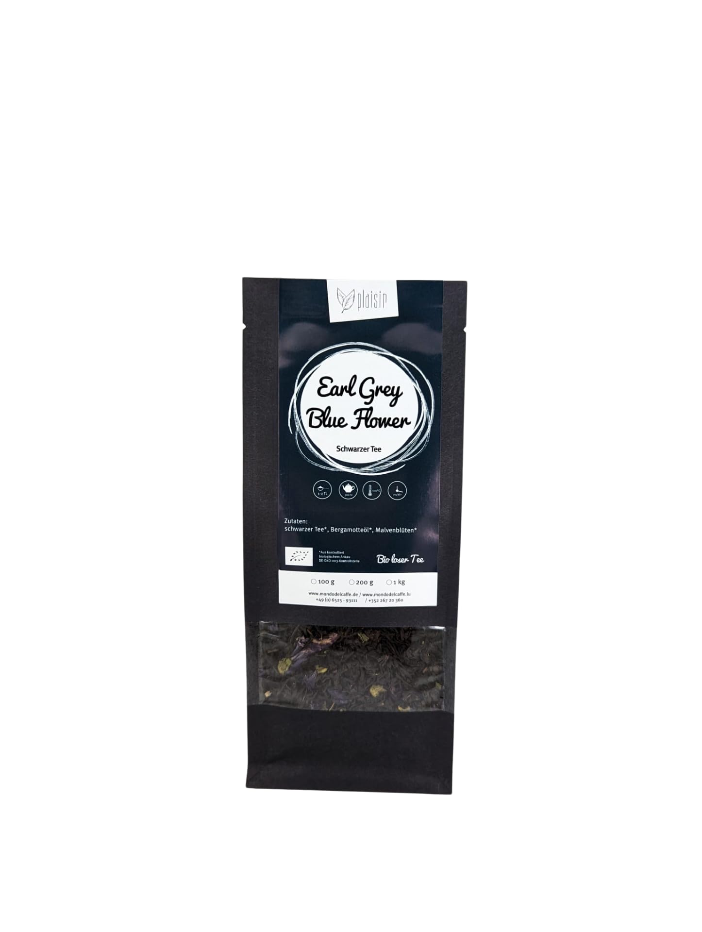 Plaisir Bio loser Tee Earl Grey Blue Flower Bergamotte-Note (1000, Gramm)
