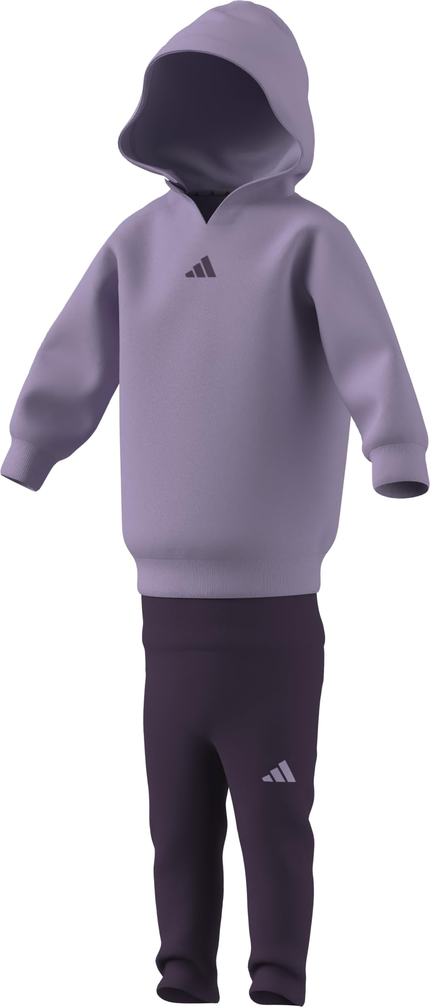adidas Unisex - Bimbi 0-24 Little Girls Hooded Fleece Jogger Set