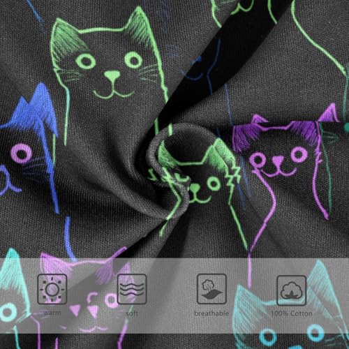 Wusikd Black Cat Boys' Underwear Cotton Galaxy Boys Briefs Soft Toddler Underwear 2T3