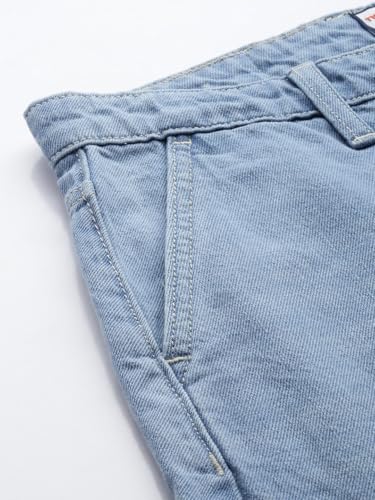 Image of The Indian Garage Co Men Skater Fit Solid Mid-Rise Jeans