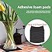 8Pcs Black EVA Foam Pad 6in x 6in x 1/8in High Density Closed Cell Foam Sheet, Soundproofing & Flame Heat Resistant & Without Leaving Residue for Appliances Crafts Outdoor Furniture DIY Electronics