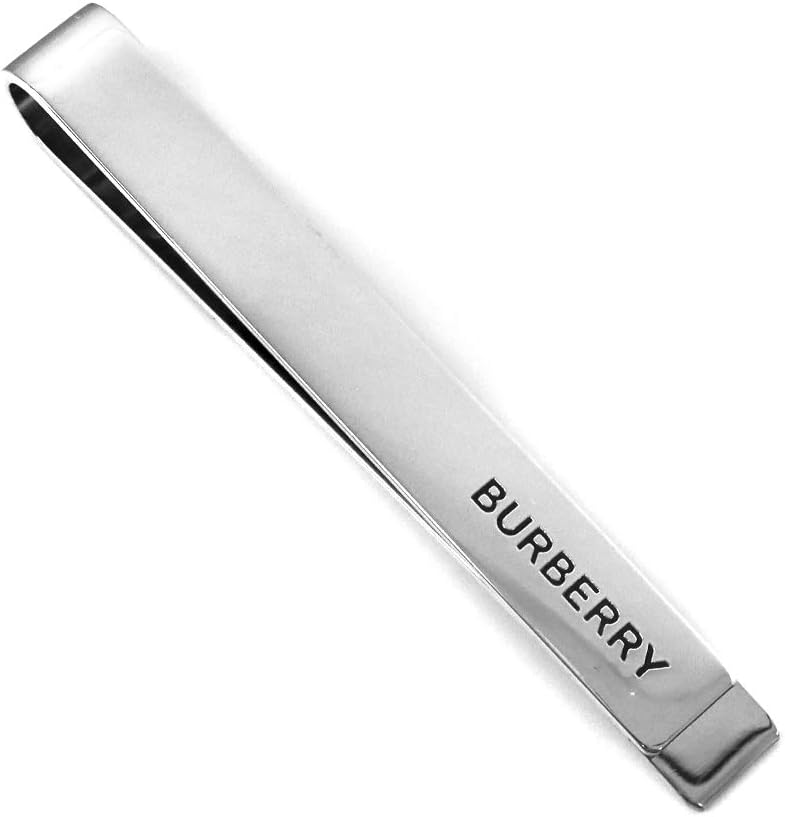 バーバリー BURBERRY メンズ ネクタイピン ロゴ バータイプ シルバー 8035692 [並行輸入品]