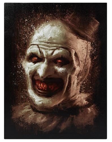 Spirit Halloween Terrifier Art The Clown Smile Canvas | Officially Licensed | Theatrical Horror Décor