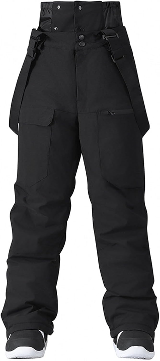 WOWULOVELY Womens Ski Pants Men Snowboard Pants Baggy Snow Bibs Pants Overall Waterproof Windproof Insulated Winter Sports