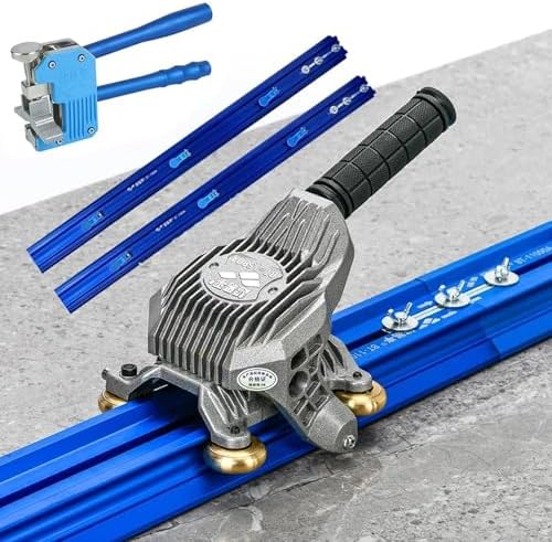 Professional Manual Tile Cutter - High Precision Cutting Tool with Carbide Wheels, Non-Slip Feet for Large Ceramic & Porcelain Tiles (2.2-3.8m) - Ideal for Installers & DIY Beginners