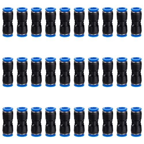 GUNGY 30 Piezas Conectores Neumáticos 4mm Enchufe Rapido Neumatico Conectores Manguera de Aire Accesorios para Herramientas Neumáticas