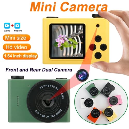 Mini appareil photo portable 720p double objectif voyage compact - 4