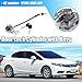 X AUTOHAUX 1 Set Front Left Side Door Lock Cylinder Cable with 2 Keys for Honda Civic 4-Door 2006 2007 2008 2009 2010 2011 72185-SNA-A01