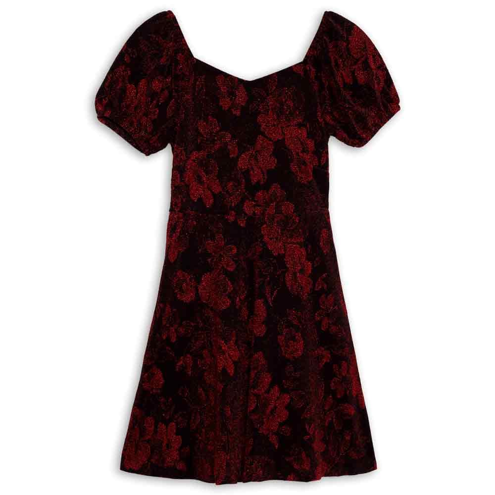 Speechless Girls' Short Sleeve Sweetheart Neck Party Dress