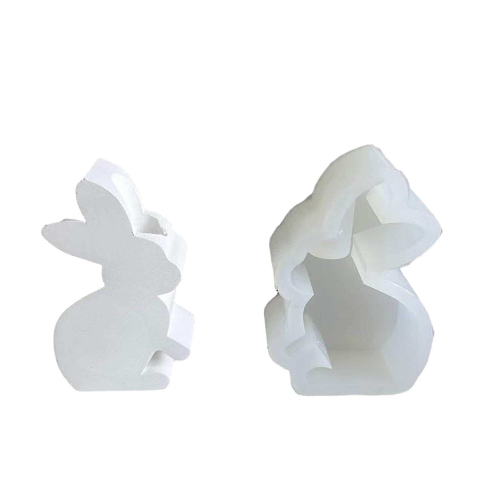 HZBB Silicone Candlestick Resin Mold 3D Holder Silicone Mold Candlestick Casting Resin Molds Easter Holder