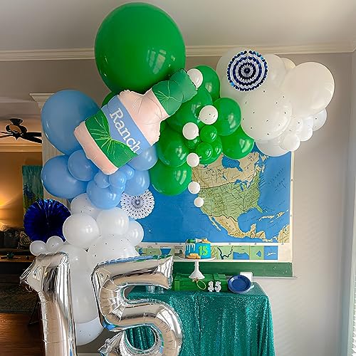 Image of Voircoloria 110pcs Green Balloons 12inch Green Latex Party Balloons for Graduation, Wedding, Birthday, Christmas, Baby Shower, Anniversary Party Decorations