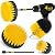 Holikme 4 Pack Drill Brush Power Scrubber Cleaning Brush Extended Long Attachment Set All Purpose Drill Scrub Brushes Kit for Grout, Floor, Tub, Shower, Tile, Bathroom and Kitchen Surface