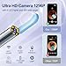 Ear Wax Removal, Ear Wax Removal Tool Camera Built-in 1296P, Earwax Removal kit with 9 Ear Pick and 8 Traditional Tools, Built-in WiFi IP67 Waterproof (Purple)
