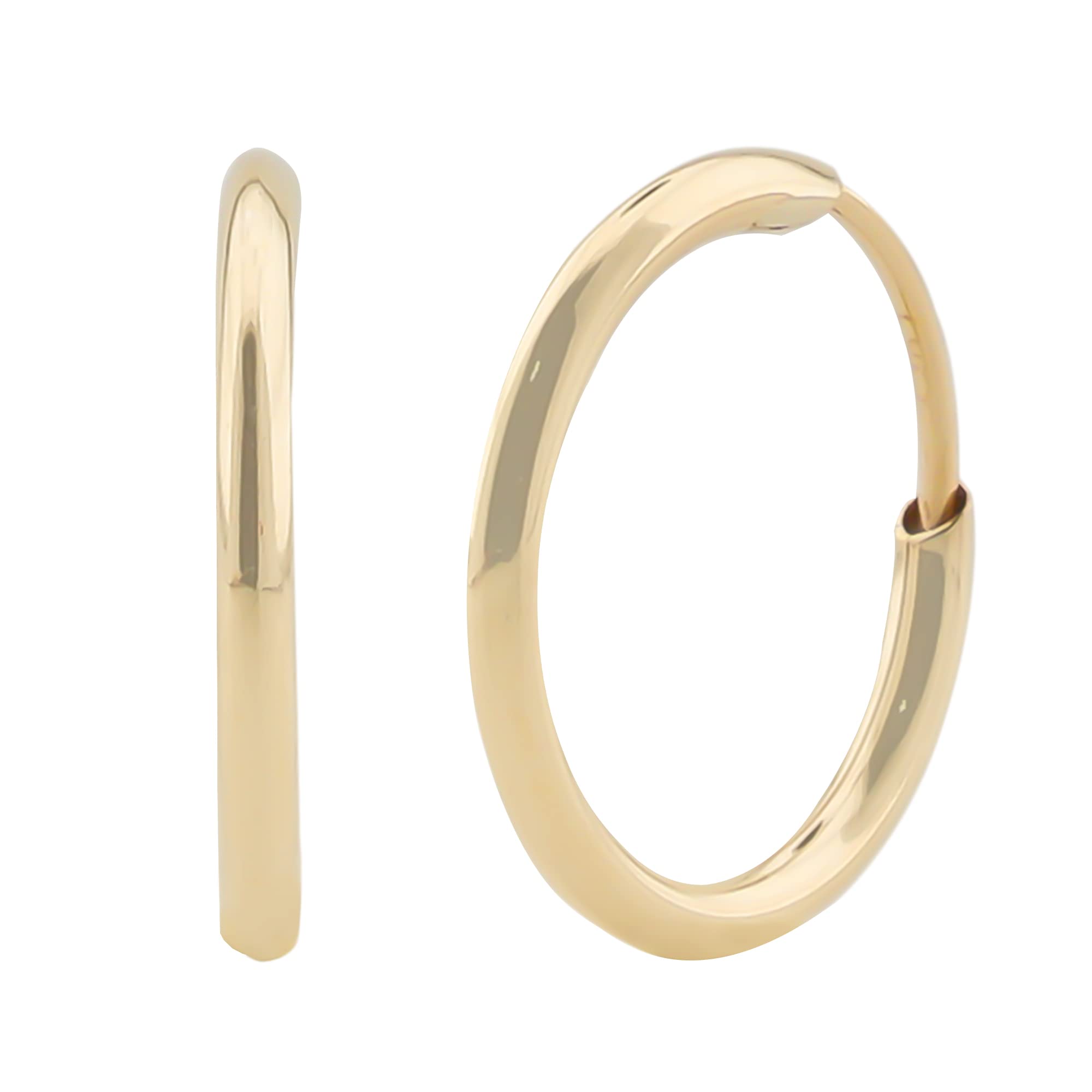 Piccoli orecchini a cerchio dorati: orecchini a cerchio in oro, orecchini a cerchio delicati, piccoli orecchini a cerchio, orecchini dormienti, orecchini in oro da 10 mm,