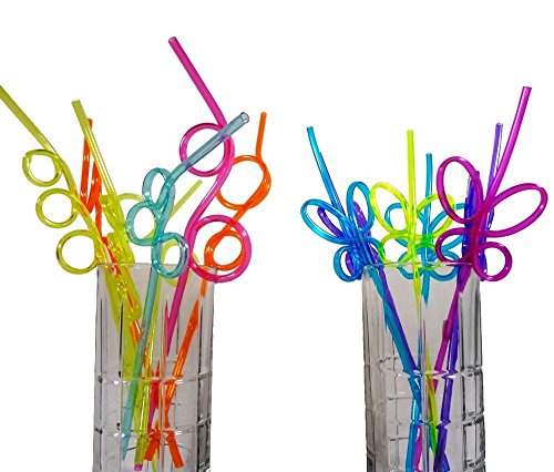50 unidades de pitillos reutilizables Crazy Loop multicolor miniatura 4