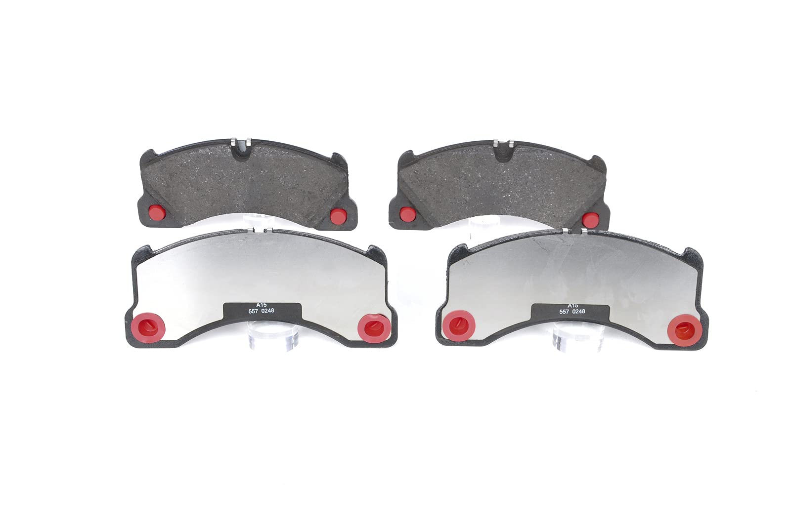 Bosch BP1142 - Pastiglie Freni Auto, Delantero - Calidad Bosch - Reducción de Ruido y Polvo - Certificación ECE-R90 - Sin Cobre - 1 Juego de 4 Pastillas