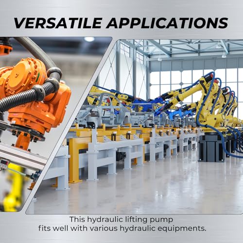 Image of SUZANNE Hand Operated Hydraulic Pump - 2 Speed, 10000 PSI with Pressure Gauge, 1.8m Hose, 900cc Capacity - Single Acting Manual Pump for Industrial Use, Model CP-700B