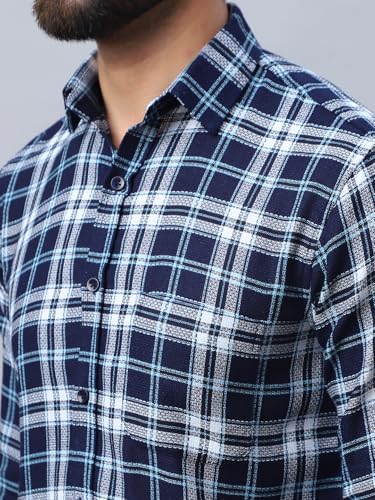 Image of Indian Needle Men's Striped Regular Fit Shirts