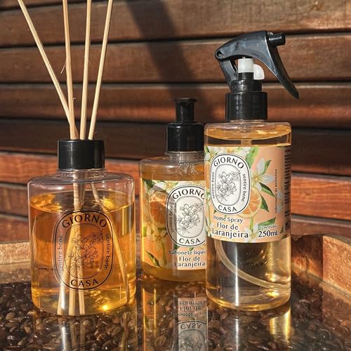 Difusor de Fragrância Para Casa Perfumada e Aromatizada, Flor de Laranjeira, Giorno Casa, 250 ml, La