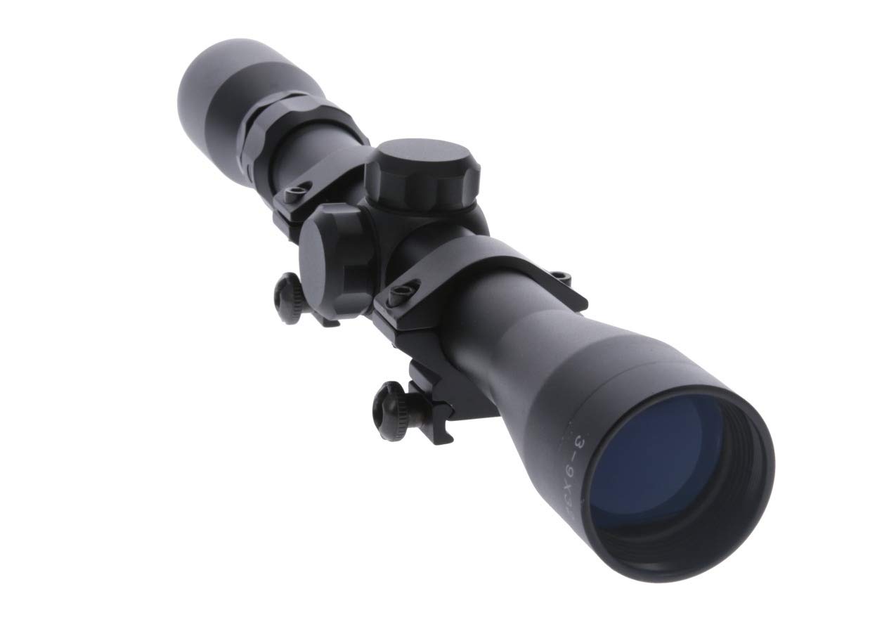 Truglo BUCKLINE Tactical Hunting Shooting Durable Waterproof Fogproof 1" Aluminum Tube Riflescope with Weaver-Style Mount Rings & Elastic Lens Covers Included