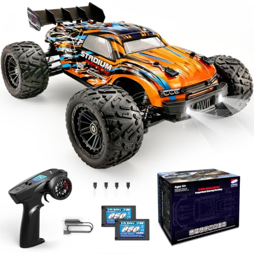 HAIBOXING Voiture T&eacute;l&eacute;command&eacute;e 1/18 4WD Voiture RC Monster Truck