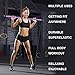 Artoflifer Exercise Resistance Band Yoga Pilates Bar Kit Portable Pilates Stick Muscle Toning Bar Home Gym Pilates with Foot Loop for Total Body Workout (Purple)