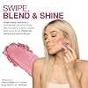 Palladio I'm Blushing 2-in-1 Cheek and Lip Tint, Buildable Lightweight Cream Blush, Sheer Multi Stick Hydrating formula, All day wear, Easy Application, Shimmery, Blends Perfectly onto Skin, Dainty