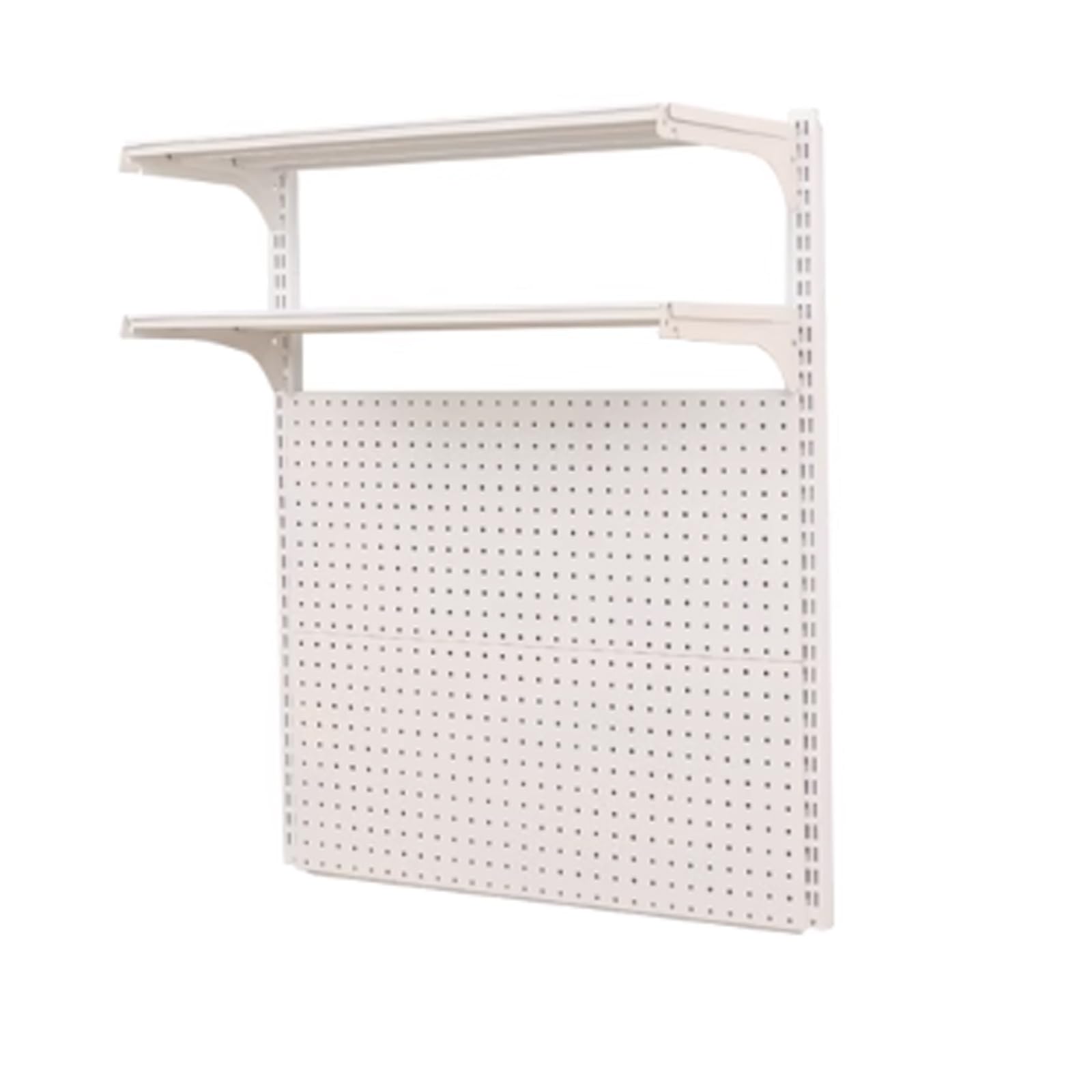 Panel Perforado, Panel Herramientas Pared De Acero Con Bajo Contenido De Carbono, Para Garaje, Estante De Pared De Doble Capa Con Tornillos De Montaje, Capacidad De Carga De 50 Kg(122x90cm/48x36in)