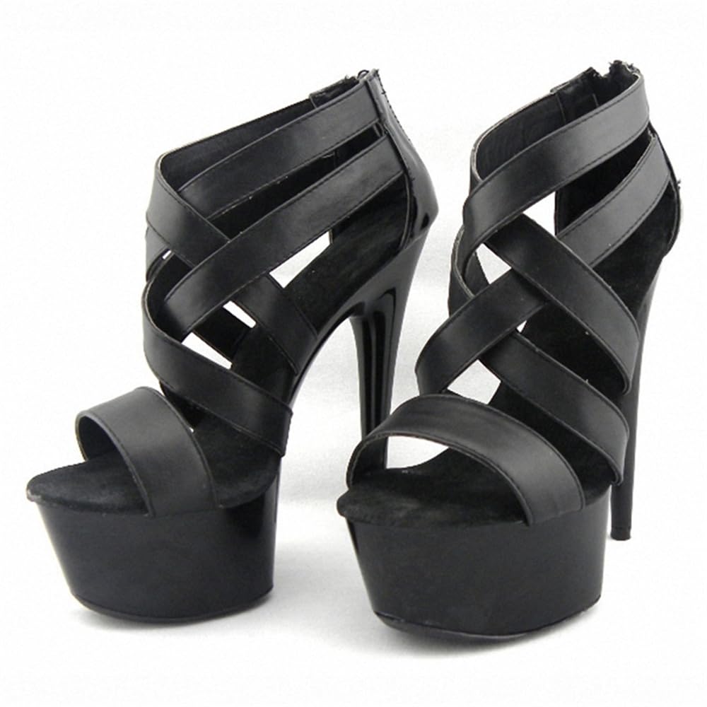 Talons hauts 17cm avec fermeture éclair arrière pour un ajustement et un style uniques - 6